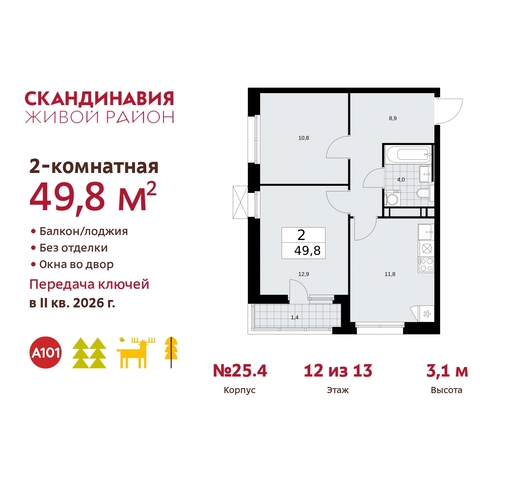 б-р Скандинавский 25/4 жилой район «Скандинавия» Сосенское, Бутово фото