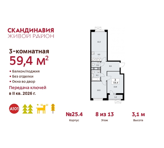 б-р Скандинавский 25/4 жилой район «Скандинавия» Сосенское, Бутово фото