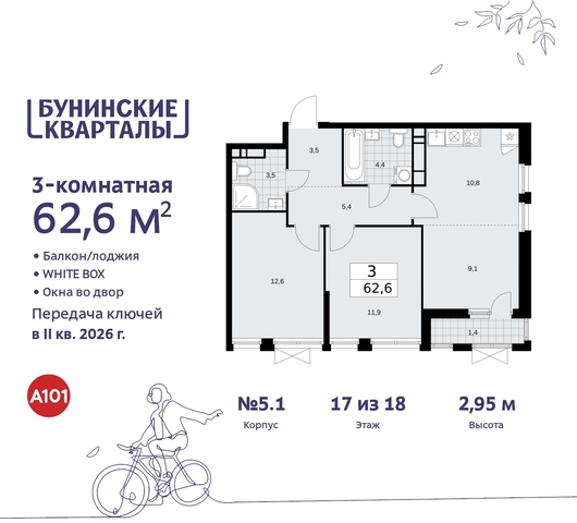 пр-кт Куприна 2 ЖК Бунинские Кварталы метро Улица Горчакова метро Коммунарка Сосенское, Ольховая, Бунинская аллея фото