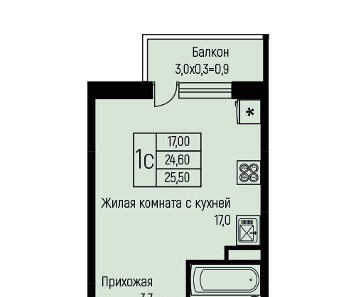 квартира г Краснодар п свх Прогресс п Березовый р-н Прикубанский ЖК Прогресс фото 1