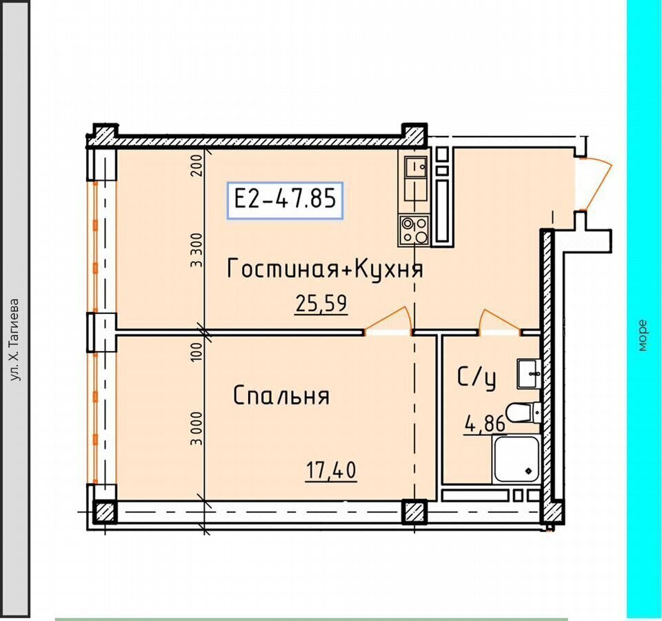 квартира г Дербент ул. Х. Тагиева, 24 фото 8