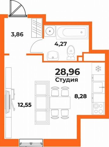 квартира р-н Железнодорожный ул Воронежская 3 ЖК «Живописный сад» фото