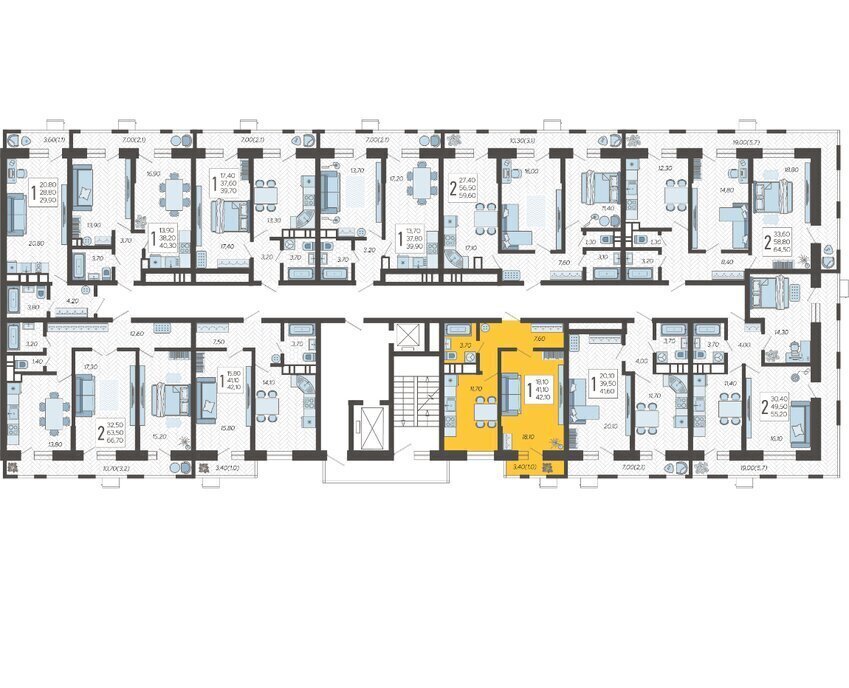 квартира г Краснодар микрорайон 9-й километр ул Ярославская 115/7 фото 2