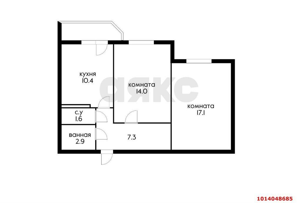 квартира г Краснодар р-н Прикубанский ул им. Артюшкова В.Д. 19 микрорайон «Московский» В. Д. фото 20