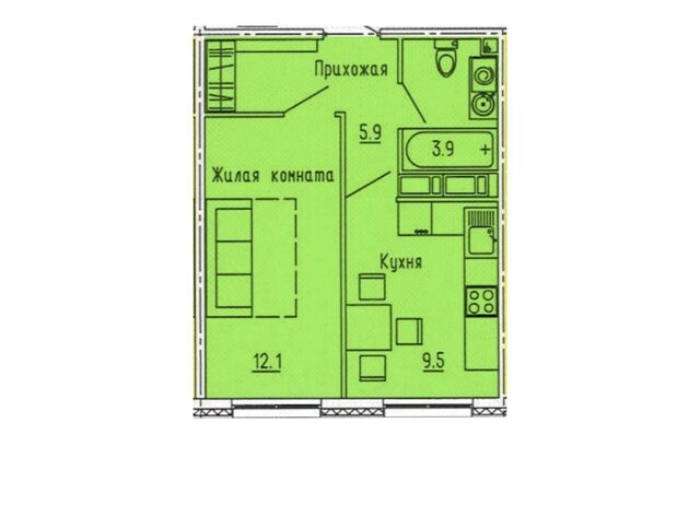 квартира р-н Октябрьский ул Яшиной 12 фото