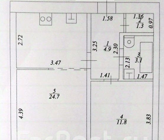 квартира г Уссурийск ул Дзержинского 74 фото 18