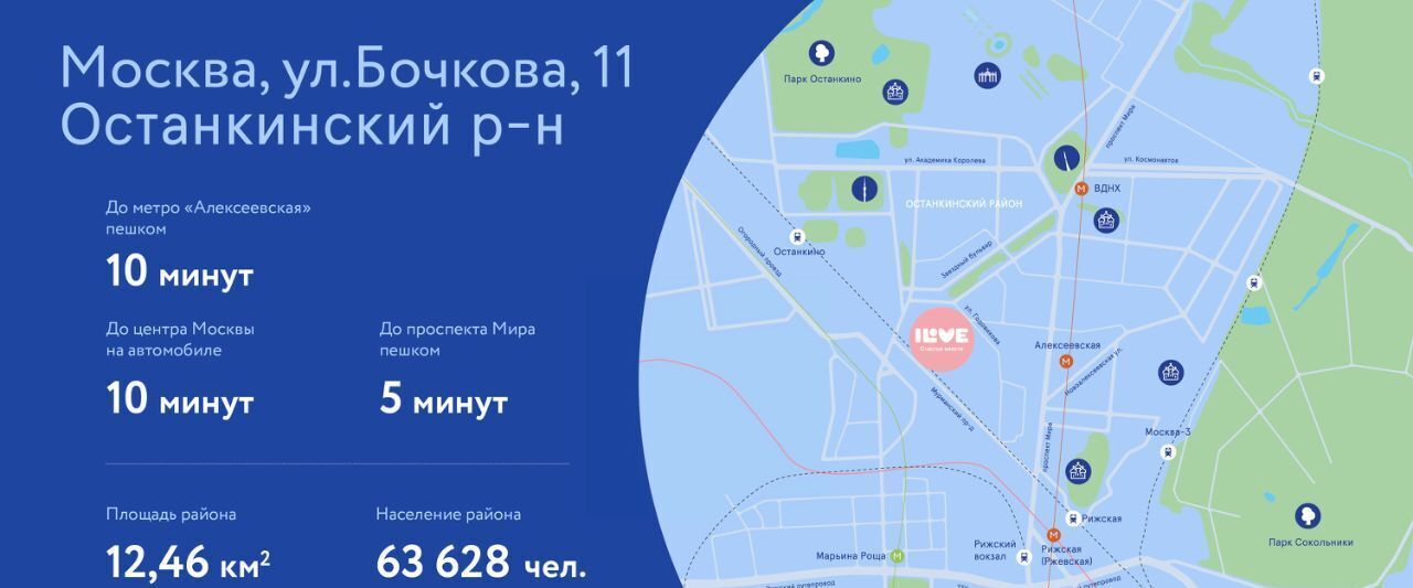 торговое помещение г Москва СВАО ул Бочкова 11 муниципальный округ Останкинский фото 13