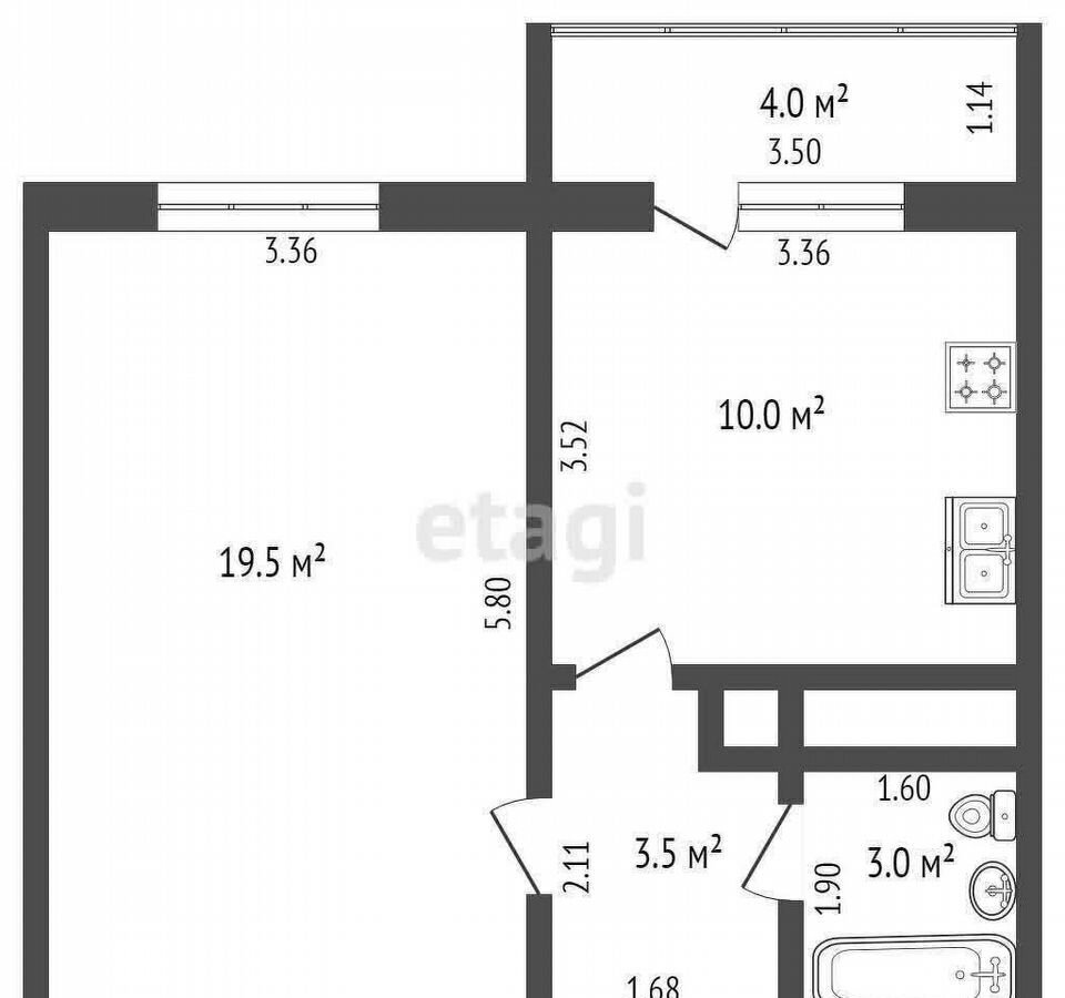 квартира г Краснодар р-н Прикубанский ул им. Академика Лукьяненко П.П. 103 фото 26