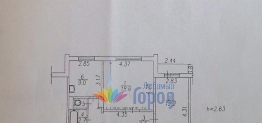 квартира г Новокузнецк р-н Куйбышевский ул Батюшкова 22 фото 2