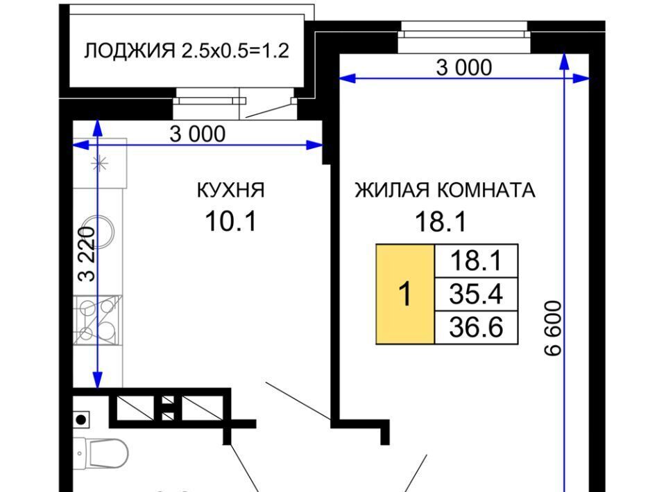 квартира г Краснодар р-н Прикубанский ЖК «Дыхание» фото 1