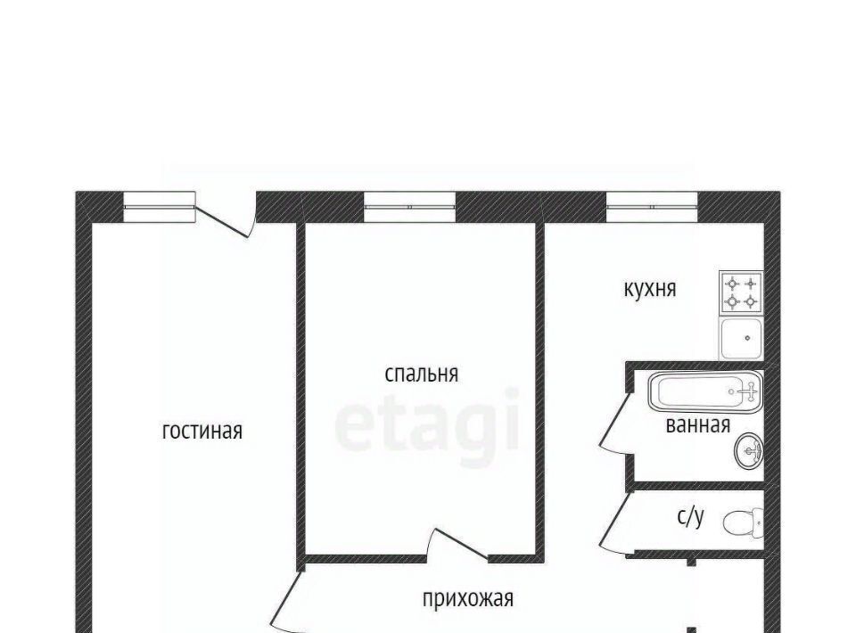 квартира р-н Белгородский п Новосадовый ул Лейтенанта Павлова 7 Новосадовское с/пос фото 16