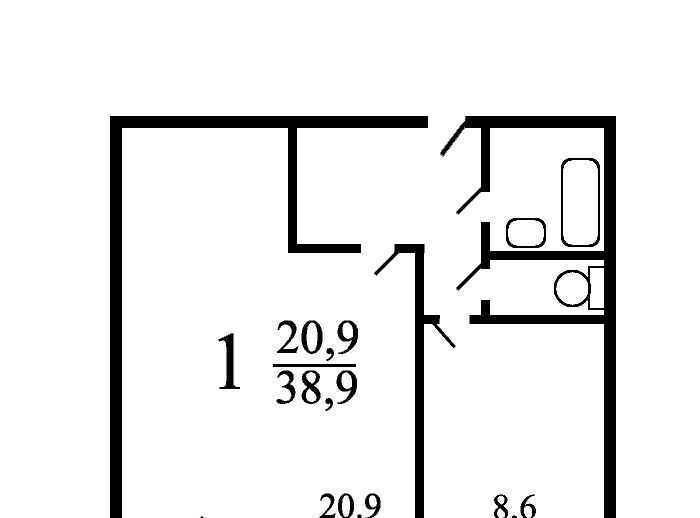 квартира г Москва метро Улица Горчакова проезд Чечёрский 24к/2 фото 2