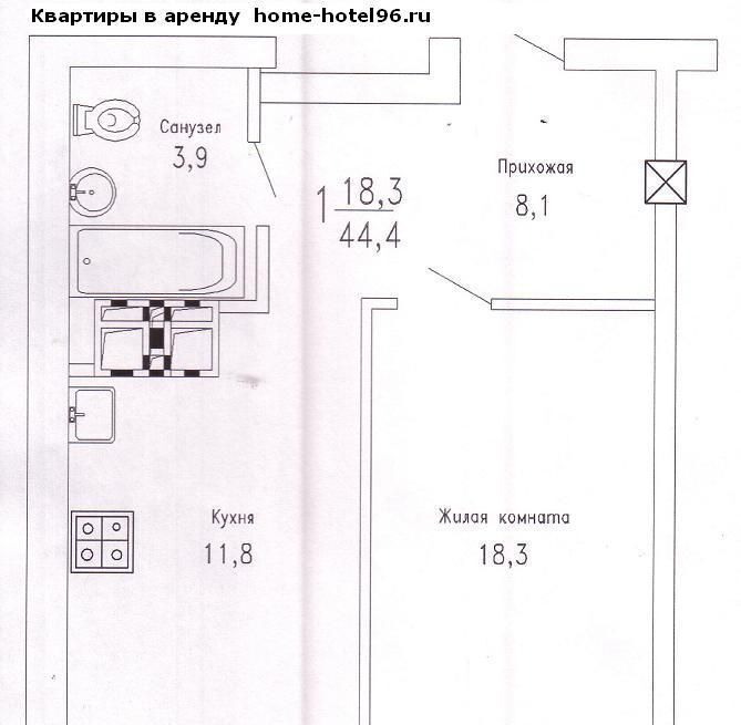 квартира г Екатеринбург Чкаловская ул Щорса 103 фото 25