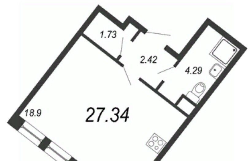 квартира г Санкт-Петербург метро Комендантский Проспект ул Планерная 97к/1 округ Юнтолово фото 2