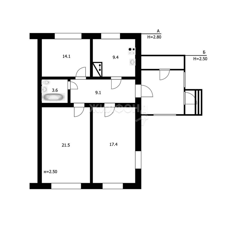 квартира р-н Мошковский п Барлакский ул Молодежная 15 фото 4