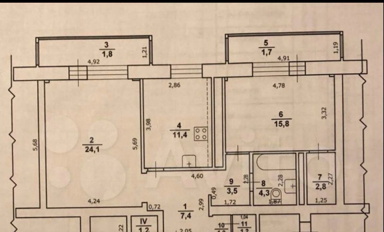 квартира г Нижний Новгород Горьковская ул Ошарская 14 фото 18