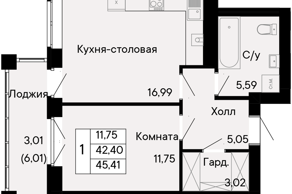 квартира г Ростов-на-Дону р-н Октябрьский пер Бориславский 47 Ростов-на-Дону городской округ фото 1