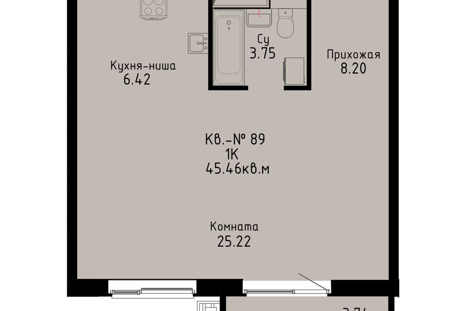 квартира р-н Надеждинский п Зима Южная Строящийся жилой дом фото 1