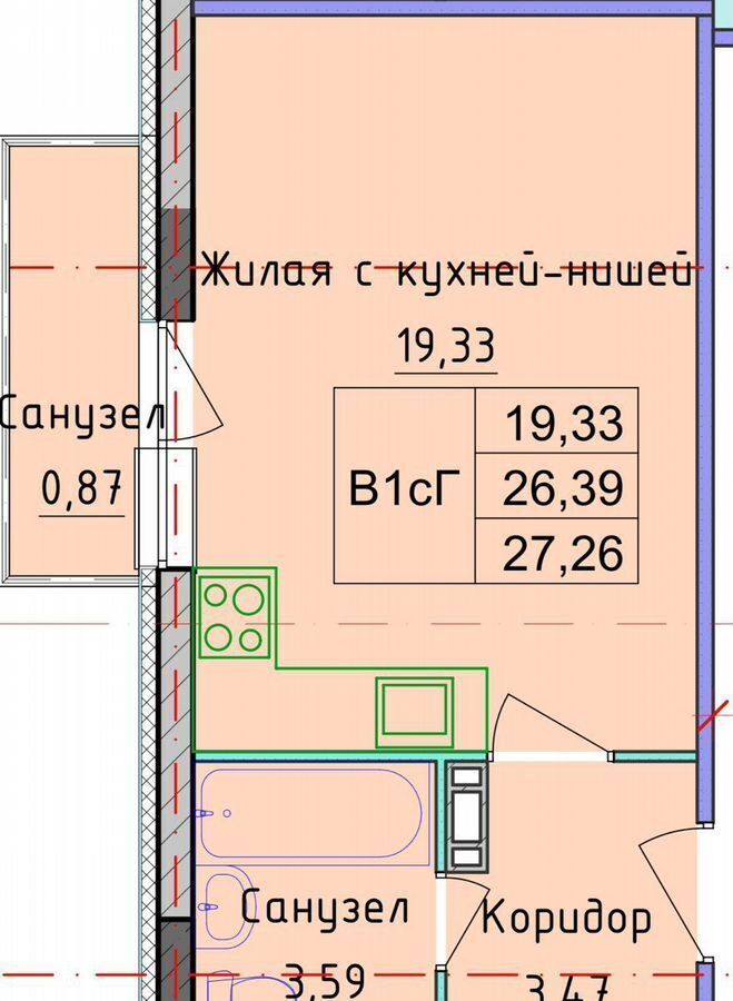 квартира г Ярославль р-н Дзержинский ул Брагинская 18к/2 фото 12