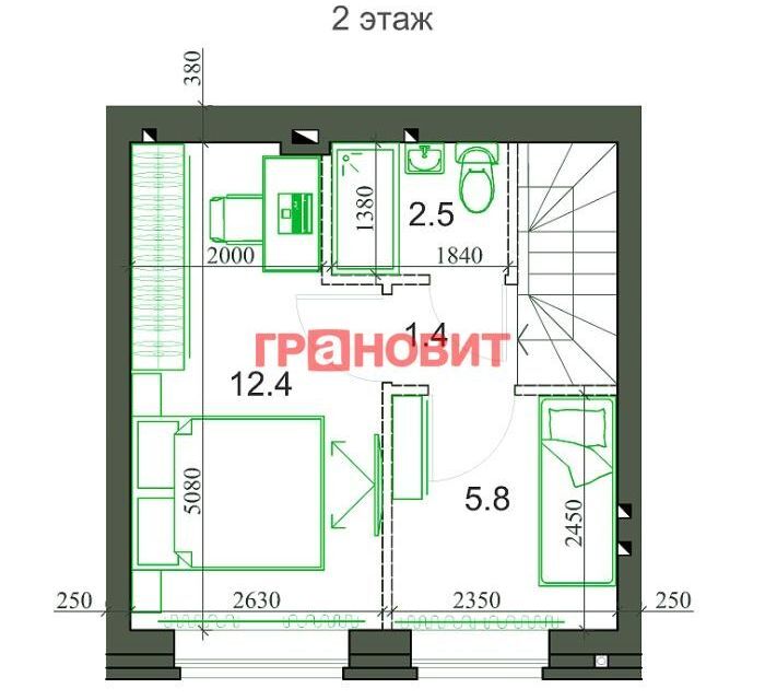 квартира р-н Новосибирский с Новолуговое мкр Березки 2 5-й квартал, 25/2/3 фото 10