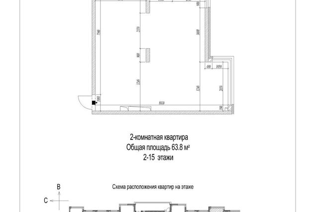 квартира р-н Ленинский пр-кт Ленинградский 44 Кемеровская область — Кузбасс, Кемеровский городской округ фото