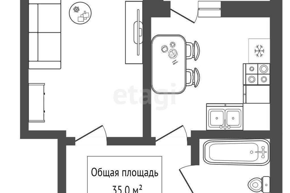 квартира г Новосибирск р-н Железнодорожный ул Фабричная 65 Новосибирск городской округ фото 8