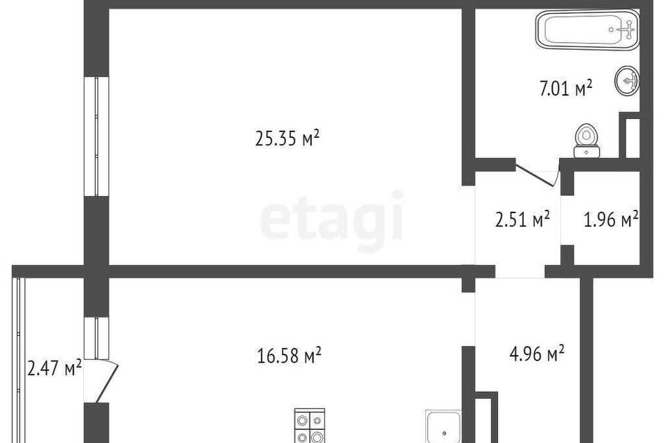 квартира г Новосибирск р-н Кировский Виктора Шевелёва, 36/1, Новосибирск городской округ фото 10