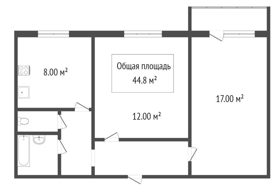 квартира г Новосибирск р-н Октябрьский ул Гаранина 25 Новосибирск городской округ фото 8