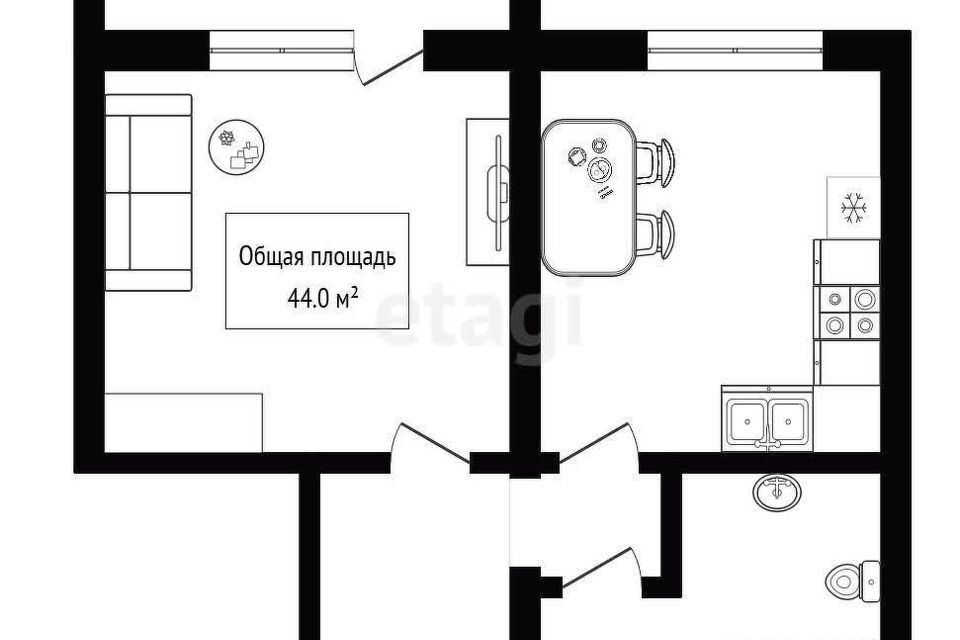 квартира г Новосибирск р-н Ленинский ул Котовского 40/1 Новосибирск городской округ фото 9