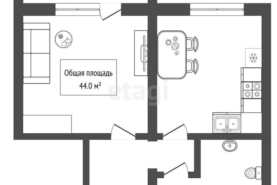 квартира г Новосибирск р-н Ленинский ул Котовского 40/1 Новосибирск городской округ фото 10