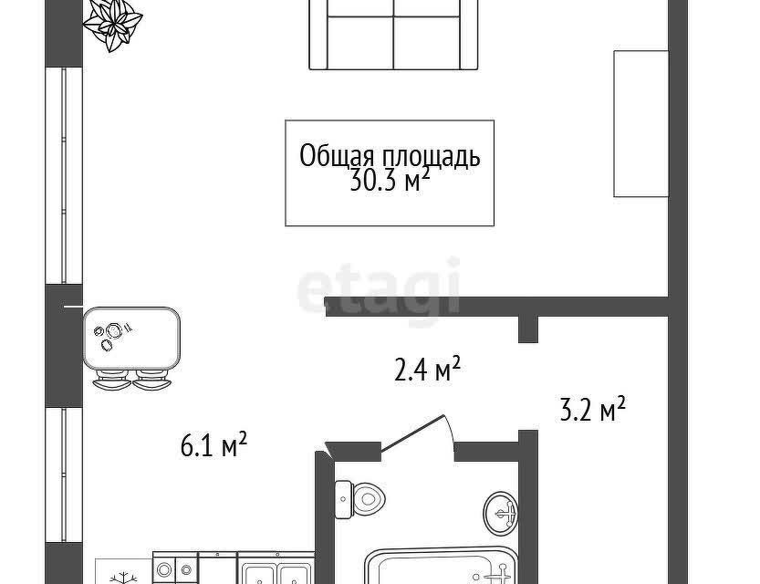 квартира г Новосибирск р-н Первомайский ул Баумана 3 Новосибирск городской округ фото 7