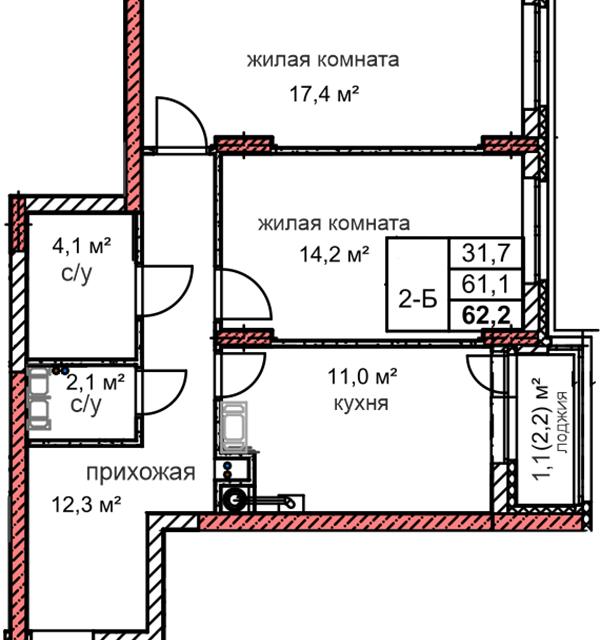 квартира г Дзержинск Дзержинск городской округ, Строящийся жилой дом фото 1