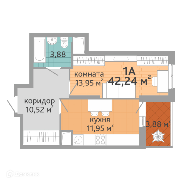 квартира г Екатеринбург Академический Екатеринбург городской округ, Академический фото 1