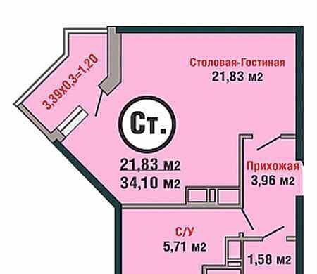 квартира г Краснодар р-н Прикубанский ул Душистая 60к/1 фото 2