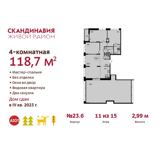 пр-кт Куприна 1 жилой район «Скандинавия» Сосенское, корп. 2, Бутово фото