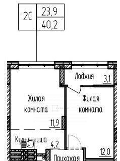 квартира г Новосибирск р-н Ленинский Октябрьская ул 1-я Чулымская с 19 фото 2