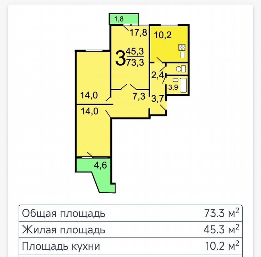 квартира г Москва метро Аннино ш Варшавское 145к/1 муниципальный округ Чертаново Южное фото 11