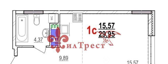 квартира г Белгород Западный пр-кт Б.Хмельницкого 62ак/4 Западный округ фото 3