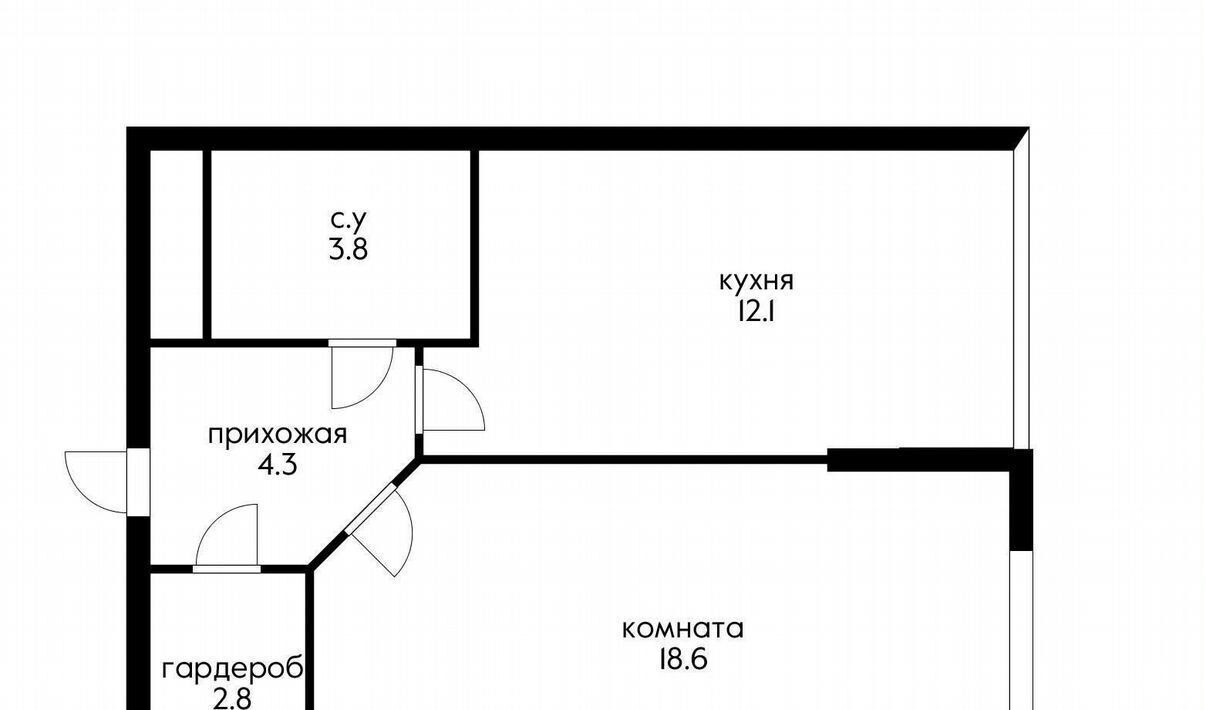 квартира г Краснодар р-н Прикубанский ул им. Симиренко 39 фото 18