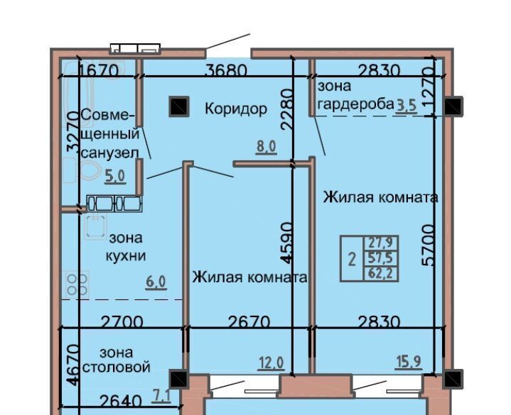 квартира г Абакан ул Ленинского Комсомола 24/1 фото 6