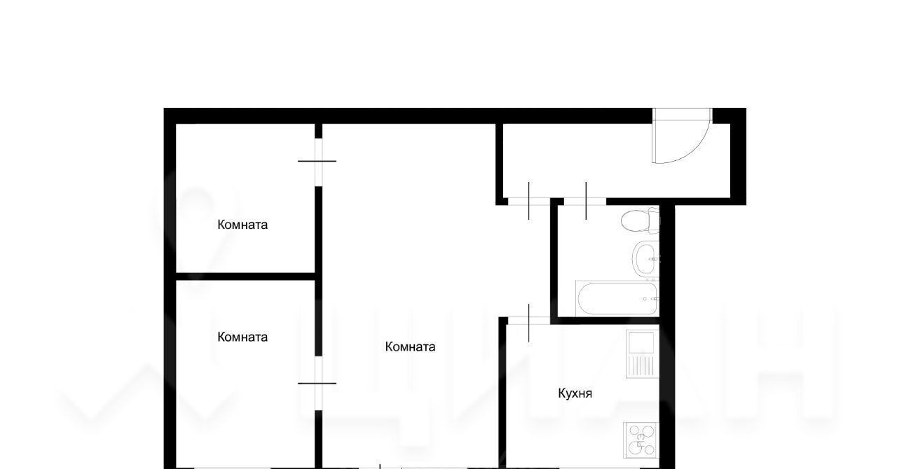 квартира г Старый Оскол микрорайон Лебединец 24 фото 2