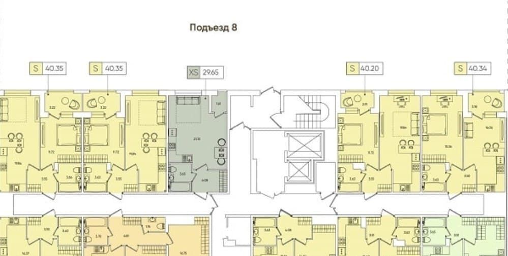 квартира г Санкт-Петербург метро Комендантский Проспект ул Планерная 87к/1 округ Юнтолово фото 2