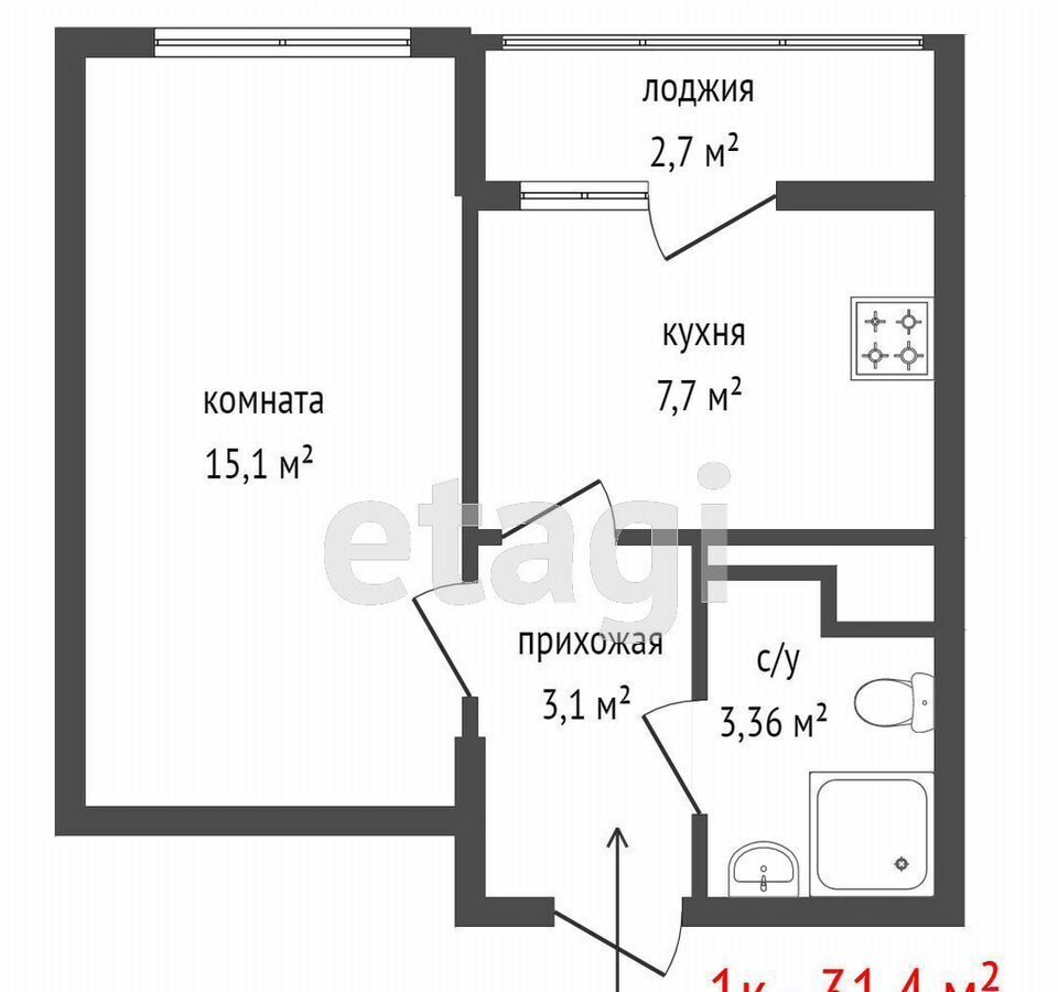 квартира г Екатеринбург р-н мкр Светлый Уктус 8, р-н Чкаловский фото 7