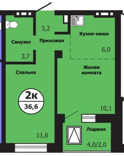 квартира г Красноярск р-н Свердловский ул Лесников 49 Красноярск городской округ фото 2