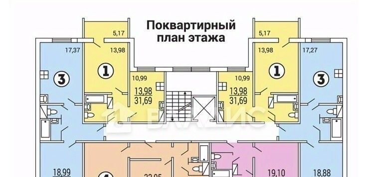 квартира г Пенза р-н Октябрьский проезд Можайского 3-й 22 Октябрьский район фото 1