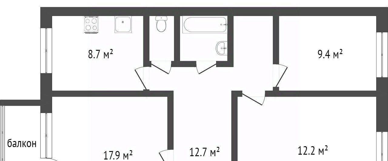 квартира г Тобольск 20, 10-й мкр фото 18