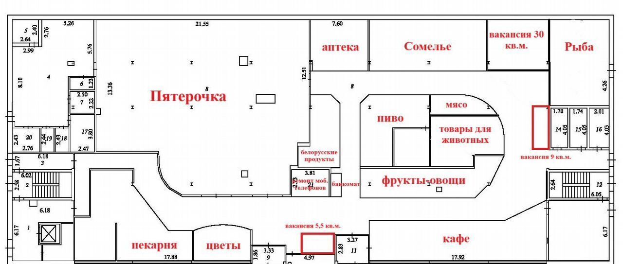 торговое помещение р-н Новосибирский рп Краснообск муниципальное образование Краснообск, 6-й мкр-н, 1 фото 9