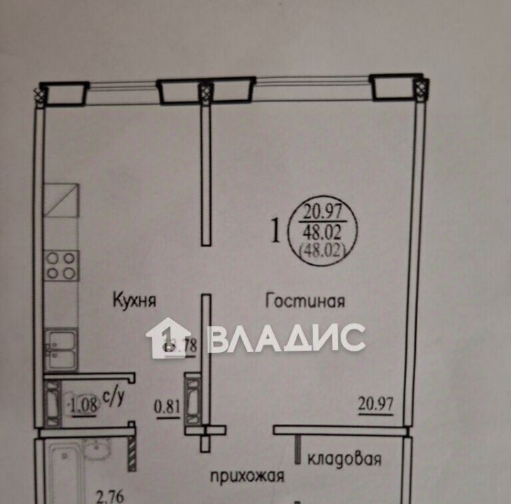 квартира г Новосибирск р-н Кировский Студенческая ул Александра Чистякова 6 фото 2