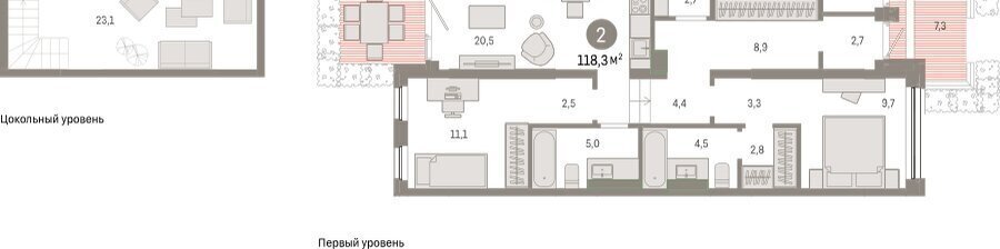 квартира г Тюмень ул Мысовская 26к/1 Центральный административный округ фото 2