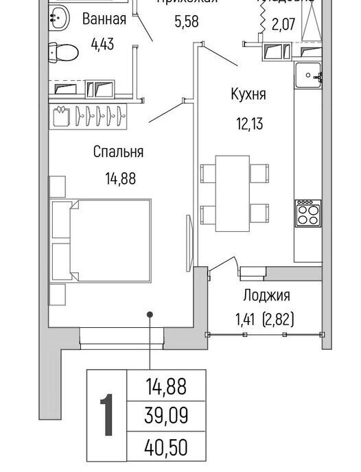 квартира г Красногорск Павшино жилой комплекс Рига Хиллс фото 1